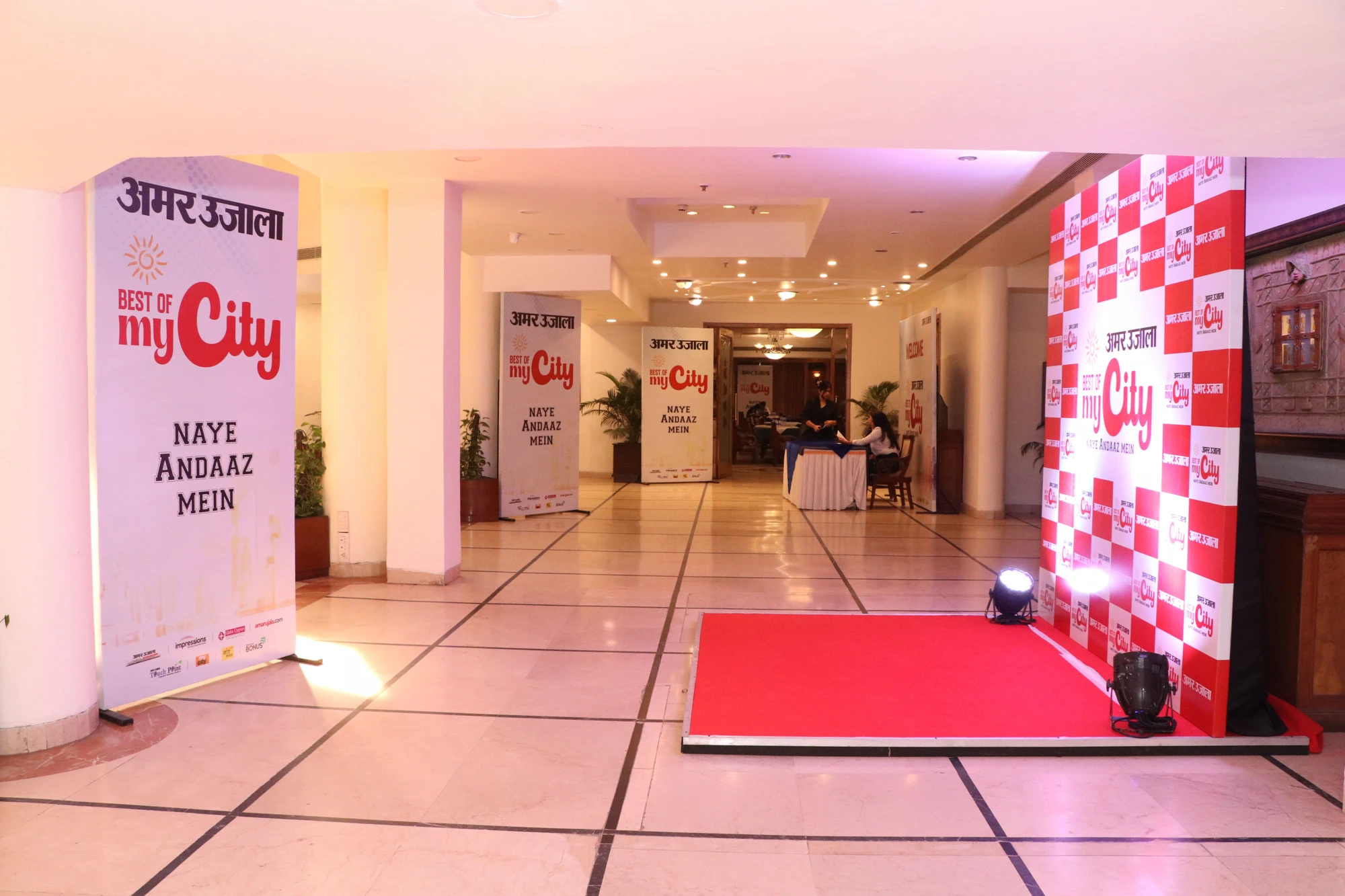 Amar Ujala Best of My City brand activation and standees by Global Events, Rohtak