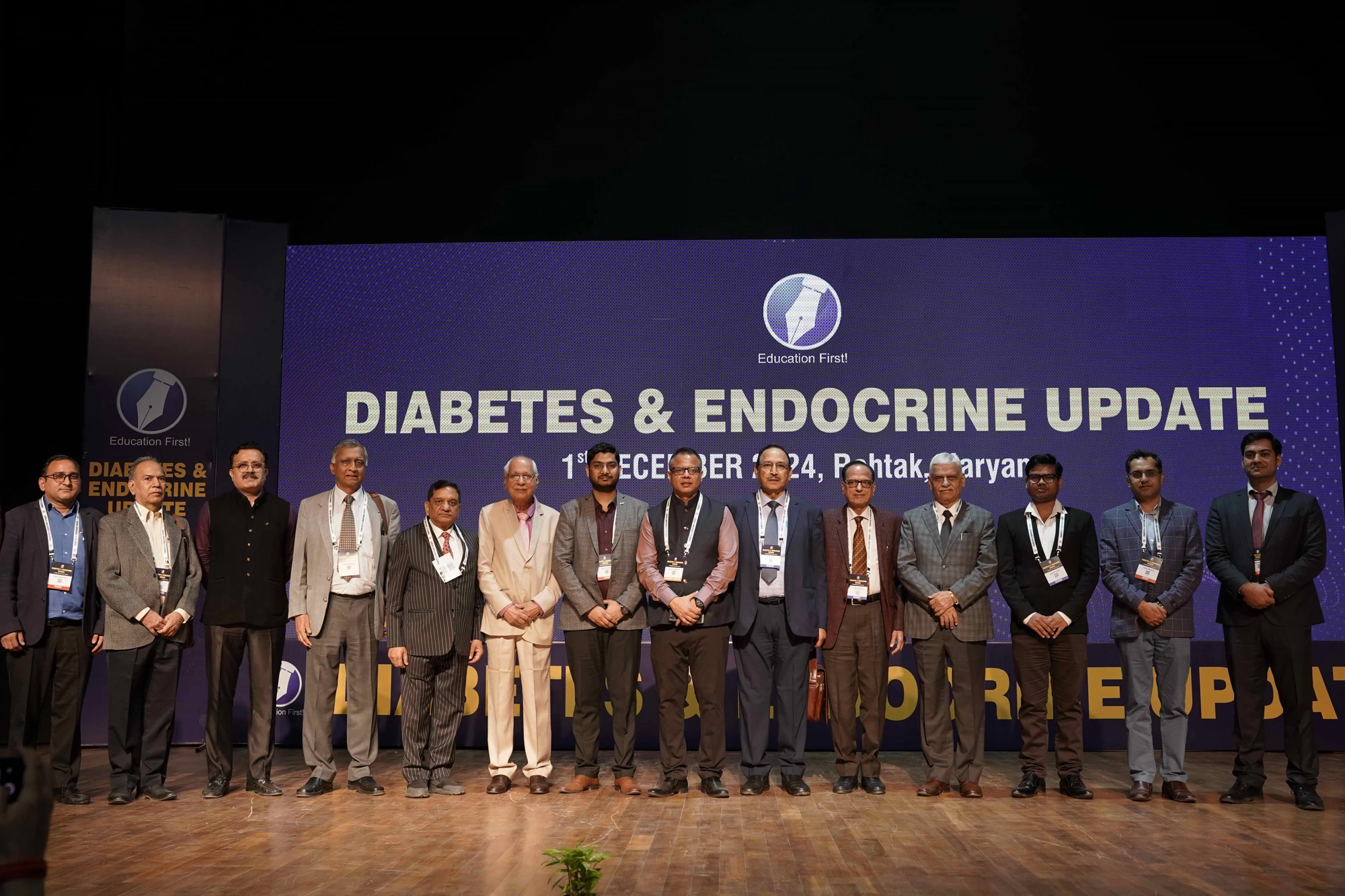 Diabetes & Endocrine Update medical conference stage by Global Events, Rohtak